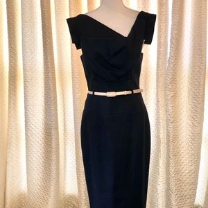 Black Halo  Jackie O  in Navy Blue